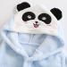 Miyanuby Soft Flannel Baby Bathrobe for Boys & Girls - Panda Blue Animal Hoodie Nightwear (Ages 2-3) - Perfect Gift! - Buy Online on GoSupps.com