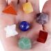 Nupuyai 7 Piece Chakra Stone Platonic Solids Set - Sacred Geometry & Reiki Healing Crystals in Gift Box | Multicolored Crystal Healing Stones for Energy Balance - Buy Online on GoSupps.com