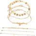 CALLARON 9 Pcs Gold Chain Miss Friendship 22.5X1.6cmx3pcs Goldenx3pcs - Buy Online on GoSupps.com