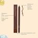 Eyeliner waterproof 24h eyeliner prune double embout longue tenue lisse hautement pigment facile appliquer id al pour un usage quotidien Brown - Buy Online on GoSupps.com