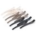 AIMIKE Professional Hair Clips for Styling Sectioning 12pcs Non Slip No-Trace Duck Billed Hair Clips with Silicone Band Salon and Home Hair Cutting Clips for Hairdresser Women Men-10.9 cm Long 4 Brown 4 Beige 4 Black