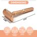 M. A. C. Rose Gold Double Edge Razor for Women | Eco-Friendly Single Blade Safety Razor with Long Handle & 5 Reusable Blades - Buy Online on GoSupps.com