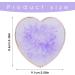 Sibba Resin Nail Art Palette - Purple Heart Shape Mixing Plate with Golden Edge - Nail Holder Display Board for Nail Polish Color Mixing - Cosmetic Mixing Tools - Buy Online on GoSupps.com