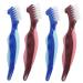 Tovinanna 4 pieces older prosthesis toothbrushes prosthesis cleaning tools toothbrush travel prosthetic brush brush brush brushes.