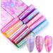 Besuso 10 Rolls Nail Foil Holographic Nail Art Foil Decals for Nails Fingernail Stickers - Buy Online on GoSupps.com