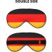 Germany Flag Eye Mask - Soft & Adjustable Nighttime Comfort | Unisex Black Sleeping Mask for Travel & Sleep Aid - Buy Online on GoSupps.com