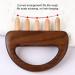 Wooden Scalp Massager - Handheld Relaxation Tool with 5 Combing Tips | Multifunctional Head Massage Comb for Full Body Use Legs & Neck - Buy Online on GoSupps.com