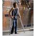 Forearm Crutches with Spring Shock Absorber Canes Aluminum Folding Underarm Crutches Adjustable for Men Women Or Teens Independence - Buy Online on GoSupps.com
