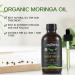 Moringa Oil: Mild Jasmine Scent, USDA Certified Organic, 100% Pure Cold-Pressed Natural Moisturizer for Skin, Face, Body, Hair - Non-GMO, Vegan - Buy Online on GoSupps.com
