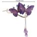 Lesunbak Butterflies Tassel Grab Clip - Elegant Hairpin & Clip For Women Rhinestone Tassel Hair Chain Chic Hair Accessories Nonslip Grip Embellished With Rhinestones For Daily Use Purple - Buy Online on GoSupps.com