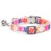 Moonpet Personalized Cat Collar - Custom Name & Phone Number - Safety Clasp & Bell - Sakura Design - Buy Online on GoSupps.com