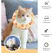 Kytpyi Halskrause Cat Collar - Adjustable Stain-Resistant Waterproof Cotton - Perfect for Cats & Small Dogs (17-27cm) - Buy Online on GoSupps.com