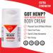 Got Hemp Extra Strength Daily Body Cream All Natural Essential Oils for Pain Relief & Relaxation USA Made for Neck Shoulders Arms Back Hips Thighs Knees Calves Feet - Buy Online on GoSupps.com