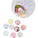 PandaHall 50pcs 25mm Flower Glass Cabochons Mixed Color Half Round/Dome for Photo Jewelry Making - Buy Online on GoSupps.com