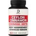 DEDICAD 13in1 Ceylon Cinnamon Capsules - 200 Capsules with Chromium Picolinate, Biotin, Grape Seed, Elderberry & More