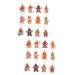 HOMSFOU 24 Pcs Gingerbread Man Ornament Xmas Gingerbread Man Figurine Gingerbread Ornaments Holiday Gingerbread Man Christmas Tree Ornaments Christmas Party Decoration Pvc Gift Household As Shownx2pcs 8X5.5CMx2pcs