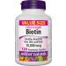 Webber Naturals Vitamin B12 10 000 mcg Ultra Strength & Biotin 10 000 mcg Extra Strength 120 Capsules Supports Healthy Hair Skin & Nails Energy Metabolism Vegan Cherry + Biotin 10 000 mcg 40 count (Pack of 1) - Buy Online on GoSupps.com