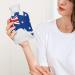 British Flag Hot Water Bottle with Plush Cover - Ideal Hand Warmer for Adults & Children - 26.5x15.3cm - Buy Online on GoSupps.com