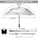 G4Free 68-Inch Vented Golf Umbrella | Windproof Double Canopy | UV Silver | Oversized Stick Design - Buy Online on GoSupps.com