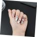 Healeved 4 Sets Nail Ring Women Finger Decor Womans Rings Jewelry Nail Tip Ring Nail Jewels Ring for Ring Jewelry Rings for Jewelry for Nail Jewelry White Zinc Alloy - Buy Online on GoSupps.com