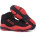 Wrestling Boxing Shoes - Lightweight Mesh Fitness Sneakers for Adults & Youth in Black/Red - Size 7.5 - Buy Online on GoSupps.com