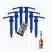 PERMINKS Lot de 6 pompes sirop de qualit sup rieure compatibles avec les bouteilles Torani de 750 ml sirops Davinci Distributeur de sirop sans d versement sans obstruction pour vanille c ne de Bleu 1 Fl Oz (Pack of 6)