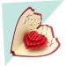 LALAFINA 3d Love Heart Wedding Invitations Paper Valentines Day Greeting Card Women Birthday Party Invitation Creative Gift Card 3d Blessing Card 15c Red Manual Memory Card - Buy Online on GoSupps.com