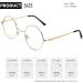 Joopin Blue Light Filter Glasses for Men - Round Metal Frame Computer & Gaming Glasses - A21 Gold-Transparent Anti-Blue Light - Buy Online on GoSupps.com