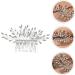 FRCOLOR Hair Comb Bridesmaid Hair Accessories Pearl Hair Accessories Flower Hair Clips for Women Hair Accessories for Women Pearl Tiara Women's Iron Rhinestones Rhinestone Hair - Buy Online on GoSupps.com