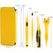 FRCOLOR Kids Ear Wax Pick Set - Cartoon Luminous Earwax Picker & Nose Clip for Safe Removal - Yellow 15.2x6.7cm - Buy Online on GoSupps.com