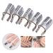 5PCS/SET Reusable Nail Art Extension Forms Guide Acrylic Nail Uv Gel Nail Extention Tips Nails Aluminum Form Guide(Silver) - Buy Online on GoSupps.com