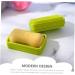 Green Healeved Box Soap Dish with Scalp Massagers, Loofah, and Silicone Shower Accessories - Buy Online on GoSupps.com