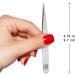 Regine Switzerland Handmade Precision Pointed Splinter Tweezer - Professional Stainless Steel Tweezers for Ingrown Hair & Glass Removal - Buy Online on GoSupps.com