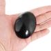 Orientrea Black Tourmaline Palm Stone-1 Pc Black Tourmaline Pocket Energy Stones Smooth Healing Crystal Worry Stone Black Tourmaline(1 Pc)