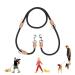 Ryan dog leash large dogs nylon material dogs double linen dog leash adjustable with stylish brown leather elements for medium -sized & large dogs