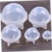 2pcs Candle Molds Epoxy Baking Silicone Mold Ice Silicone Ball Mold Accessories Ornaments Round 3d - Buy Online on GoSupps.com