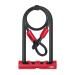 Abus ironing lock Ultimate 420 + USH holder + fuse cable Cobra 10/120 - bicycle lock set - Abus -security level 12 - black/red black 23 cm single