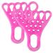 Ditanpu toe separator - highly elastic soft toe spacers with bump massage points |1 pair of toe spacers to correct bale therapeutic relief of claws hammer toe pink