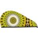Yellow Mandala Microfiber Hair Towel - Soft Super Absorbent Quick Dry Hair Wrap for Women with Long Curly and Thick Hair - Buy Online on GoSupps.com