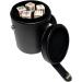 Black Leatherette Deluxe Dice Cup with Poker Dice Set - Storage Compartment Included - Buy Online on GoSupps.com