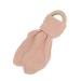 Shop Baby Teeth Wooden Ring | Soothing Bite Ring with Rabbit Ears Design | Safe Cotton Gauze - Peach Beige - Buy Online on GoSupps.com