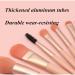 NEJLSD Mini Make-Up Brush Set - 8 Synthetic Brushes for Foundation Eyeshadow Eyebrows & Lips - Perfect for Blending - Pink - Buy Online on GoSupps.com