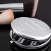 Maverton Compact Mirror with Engraving - Round Double Mirror | Travel Handbag Gift for Women - Silver - Ideal for Girlfriend - Buy Online on GoSupps.com