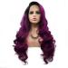 XINGYU Dark Purple Wig for Ladies | Curly Ombre Lace Front Synthetic Drag Queen Party Wig - Buy Online on GoSupps.com