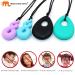 Chew Necklace for Boys and Girls - Silicone Chew Toys 4PCS Set | Teardrop Twist Pendants | Sensory for Autism & Special Needs | BPA Free - Buy Online on GoSupps.com