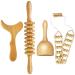 4 pieces of maderotherapy set massage roller wood anti -cellulite massage device lymphatic drainage massage gua Sha massage device set for neck legs back and body pain relief and relaxation