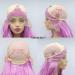 Long Wavy Purple Synthetic Lace Front Wig Heat-Resistant Lavender Wigs for Women Natural Side Part 61cm Dark Violet - Buy Online on GoSupps.com