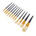 ZJchao 12-Piece Makeup Brush Set | Beginner Eyeshadow Powder Blush & Concealer Brushes with Orange PU Case - Perfect for International Shipping - Buy Online on GoSupps.com
