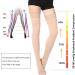 Wallfire Medical Compression Stockings 23-32mmHg for Varicose Vein Relief - Unisex Thigh High Support - XXL Skin Color - Buy Online on GoSupps.com