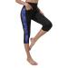 Ctrilady High Waist Women Neoprene Wetsuit Pants 2.5mm UV Sun Protective Leggings Diving Snorkeling Surf Swimming Water Sports Tights Black XX-Large